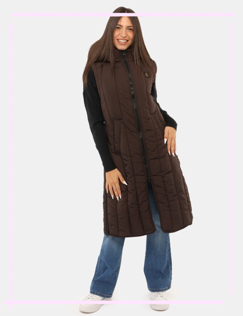 Abbigliamento donna scontato - Smanicato Refrigiwear Marrone tg.S