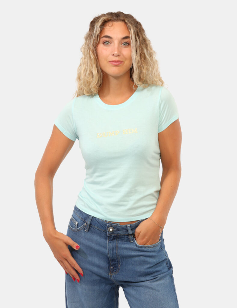 T-shirt da donna scontata - T-shirt Guess Azzurra