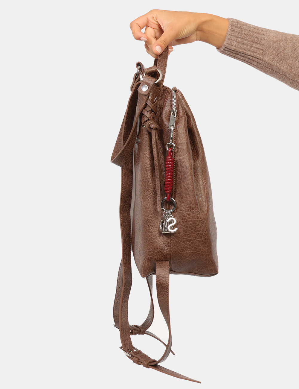 26WAKP33_MARRONE_AI26_4 Zaino Desigual Marrone - Zaino Desigual Marrone da donna Lo Zaino DESIGUAL Marrone da donna è un accessorio versatile e cont