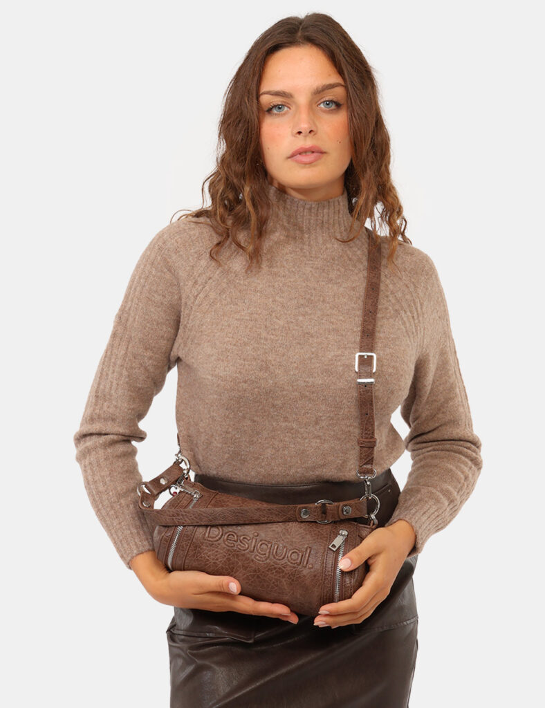 Borsa Desigual Marrone