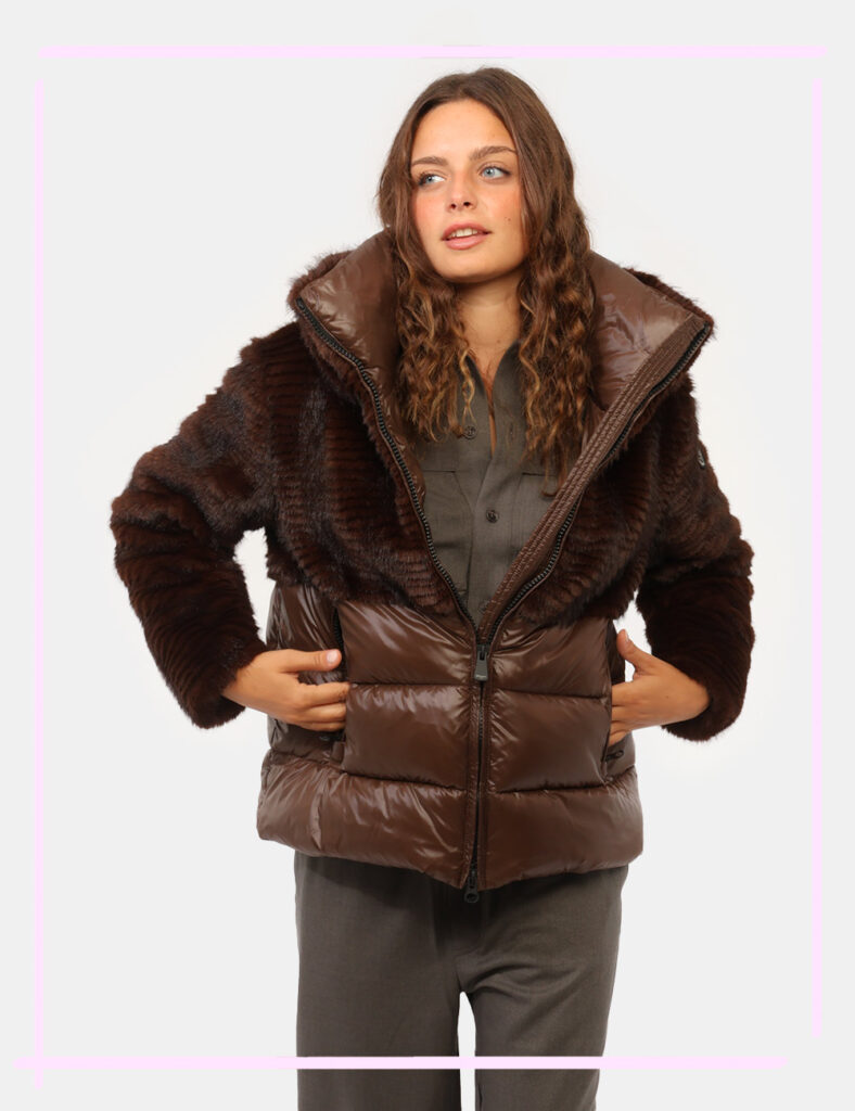 Abbigliamento donna scontato - Pelliccia Blauer Marrone tg.S