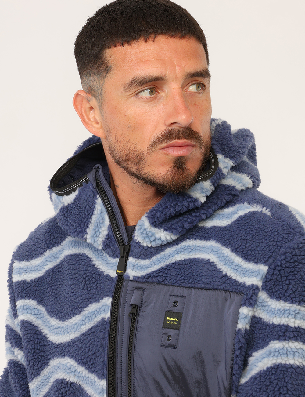 26WBLUC01192-M-CC_BLU_AI26_5 Giacca Blauer Blu tg.L - Giacca Blauer Blu da uomo La Giacca BLAUER Blu da uomo è un capospalla dal carattere deciso e conte