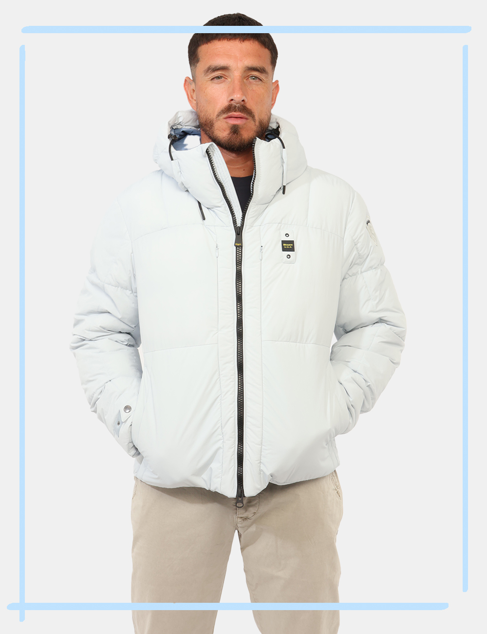 26WBLUC02173-M-CC_AZZURRO_AI26_1 Piumino Blauer Azzurro tg.L - Piumino Blauer Azzurro da uomo Il Piumino BLAUER Azzurro da uomo è un capospalla dal carattere