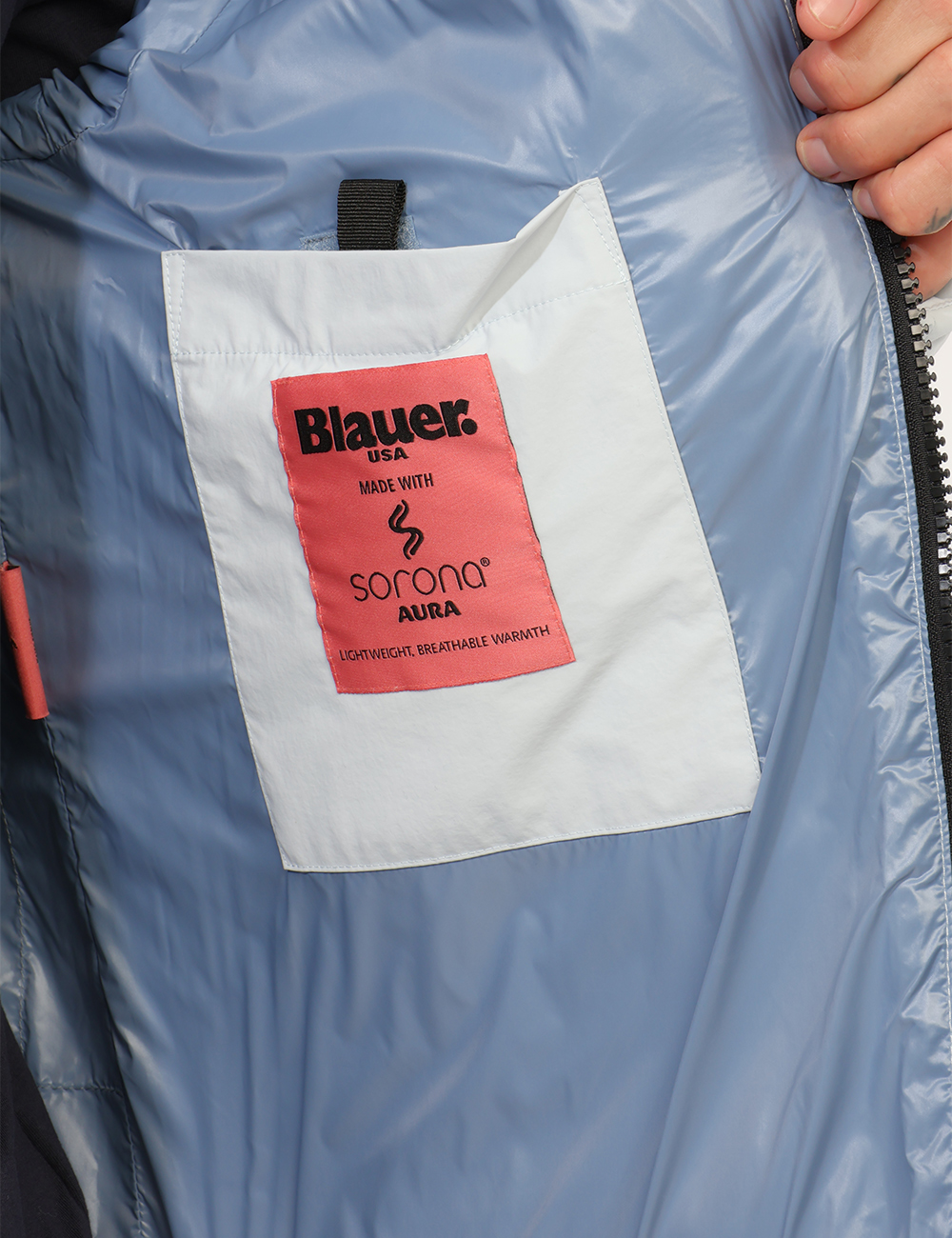 26WBLUC02173-M-CC_AZZURRO_AI26_3 Piumino Blauer Azzurro tg.L - Piumino Blauer Azzurro da uomo Il Piumino BLAUER Azzurro da uomo è un capospalla dal carattere