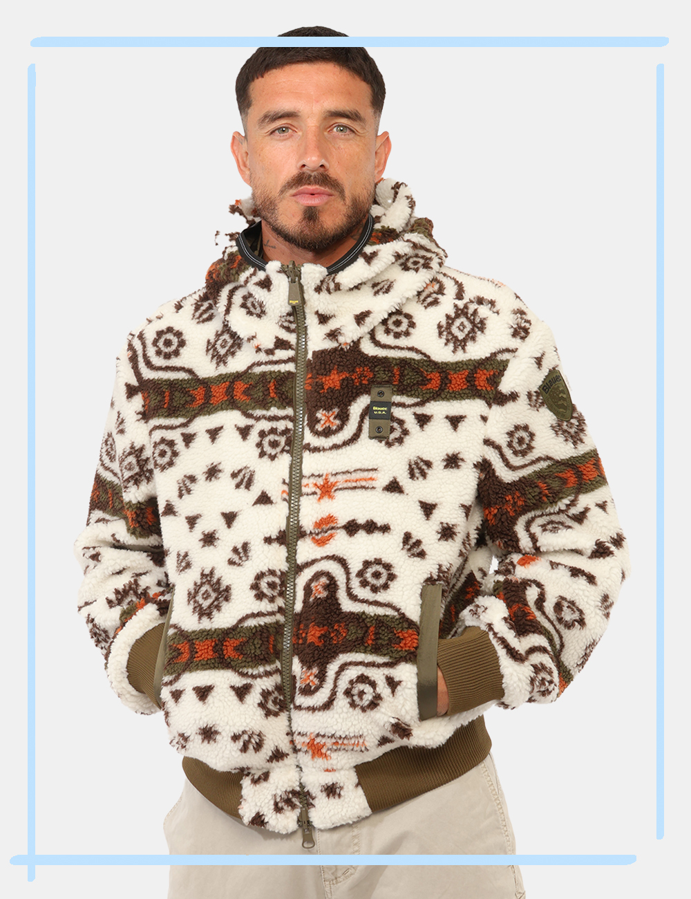 26WBLUC06193-M-CC_MARRONE_AI26_1 Giacca Blauer Marrone tg.L - Giacca Blauer Marrone da uomo La Giacca BLAUER Marrone da uomo è un capospalla originale e vers