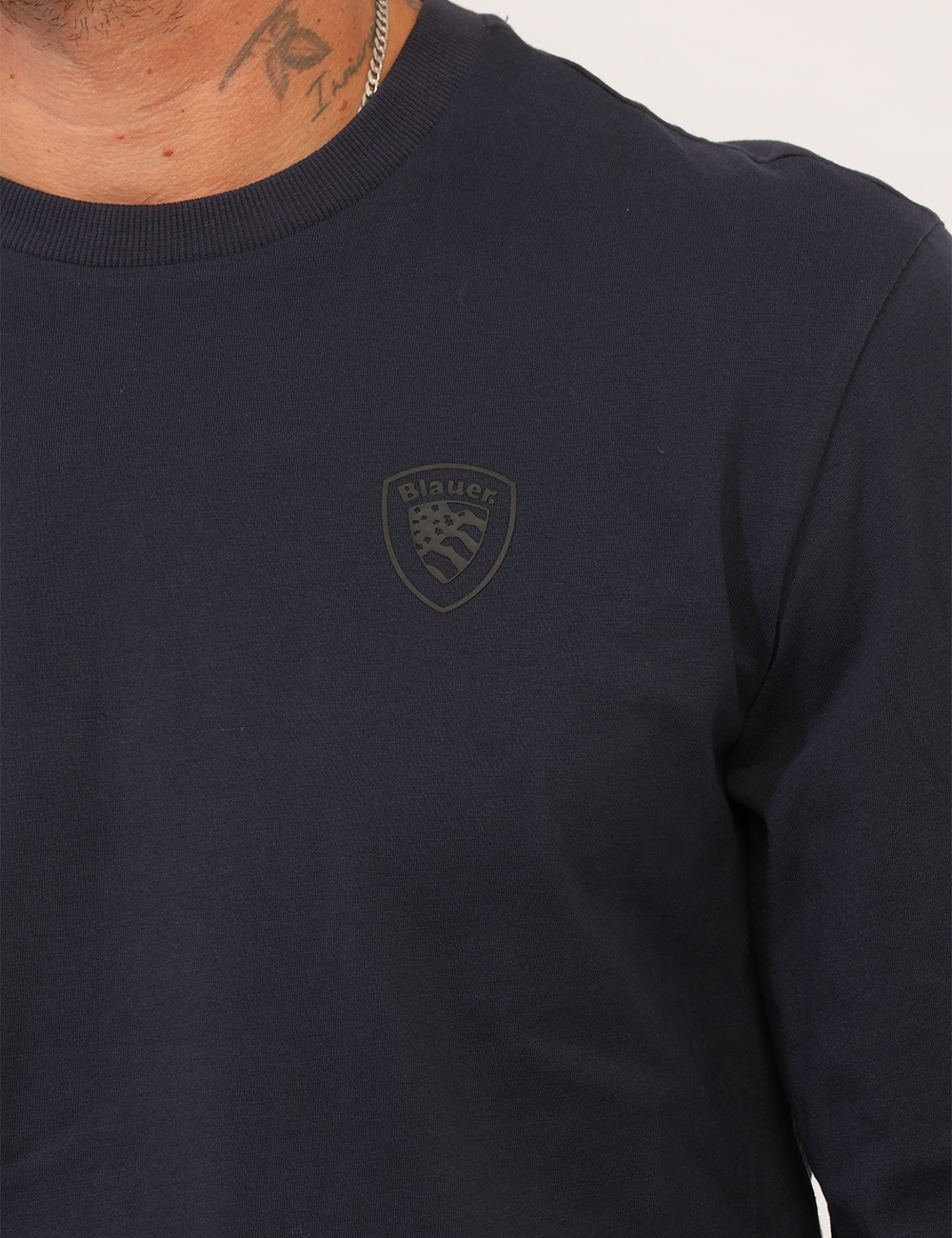 26WBLUH01417-M-CC_BLU_AI26_4 T-shirt Blauer Blu tg.L - T-shirt Blauer Blu da uomo La T-shirt BLAUER Blu da uomo è un capo essenziale e contemporaneo, ide