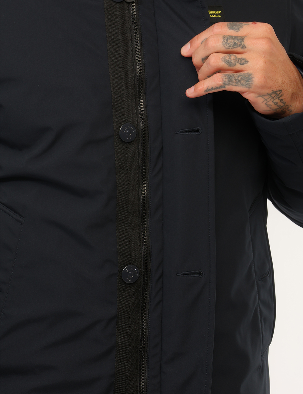 26WBLUK03062-M-CC_BLU_AI26_4 Piumino Blauer Blu tg.L - Piumino Blauer Blu da uomo Il Piumino BLAUER Blu da uomo è un capospalla versatile e funzionale, p