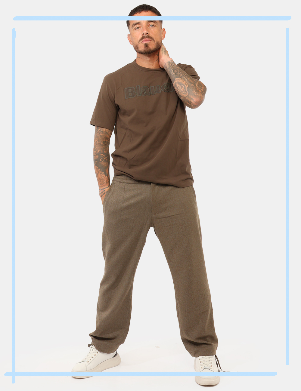 26WBLUP01246-M-CC_MARRONE_AI26_1 Pantalone Blauer Marrone tg.32 - Pantalone Blauer Marrone da uomo Il Pantalone BLAUER Marrone da uomo è una proposta versati