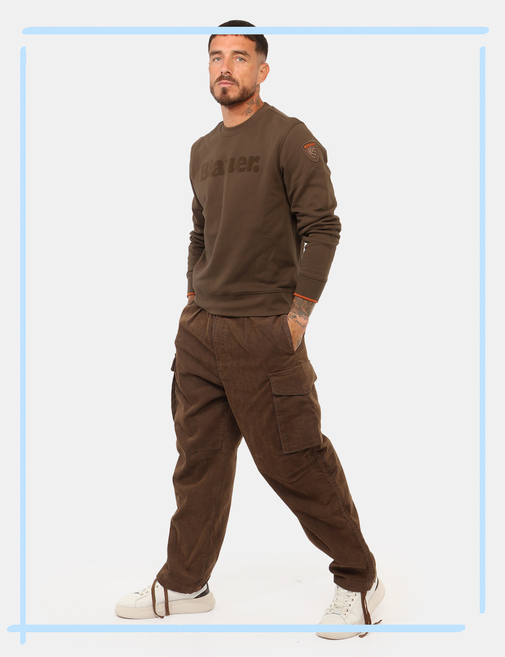 26WBLUP04432-M-CC_MARRONE_AI26_1 Pantalone Blauer Marrone tg.32 - Pantalone Blauer Marrone da uomo Il Pantalone BLAUER Marrone da uomo è un capo dal caratter