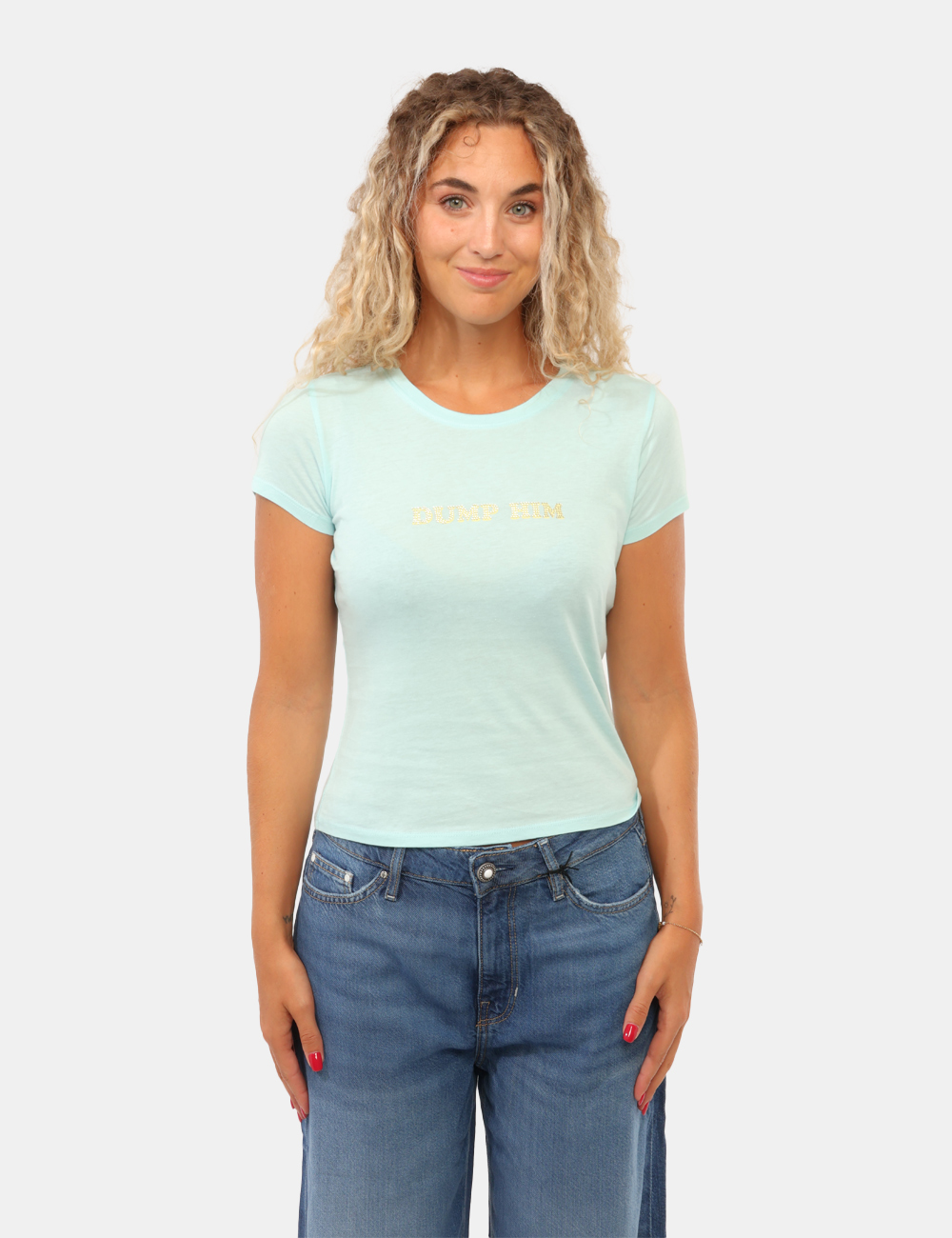 T-shirt Guess Azzurra - immagine 4