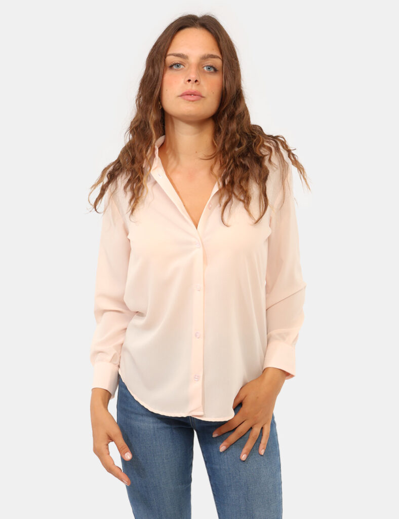 Abbigliamento donna scontato - Camicia Materica Rosa