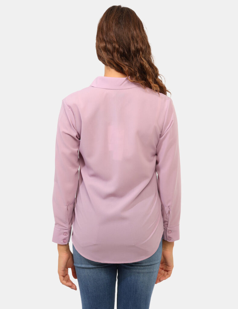 Abbigliamento donna scontato - Camicia Materica Viola