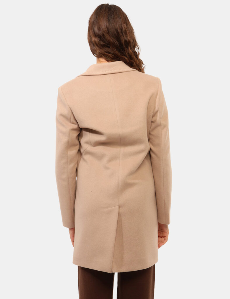 Abbigliamento donna scontato - Cappotto Materica Beige