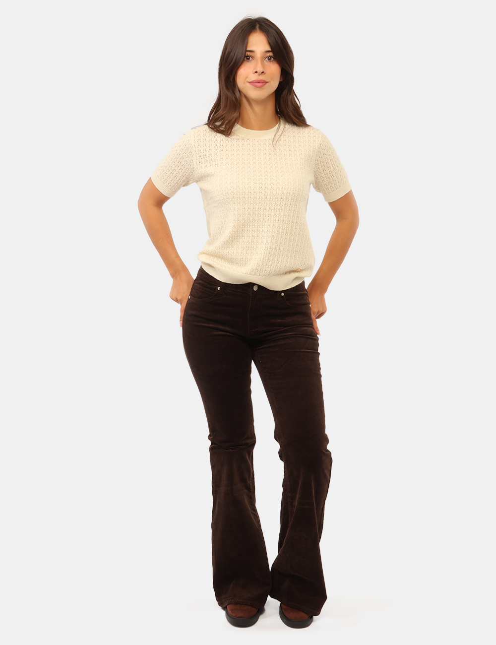 CNT251201-SC_MORO_AI26_1 Pantalone Concept83 Marrone - Pantalone CONCEPT83 Marrone da donna Il Pantalone CONCEPT83 Marrone da donna è un modello dal
