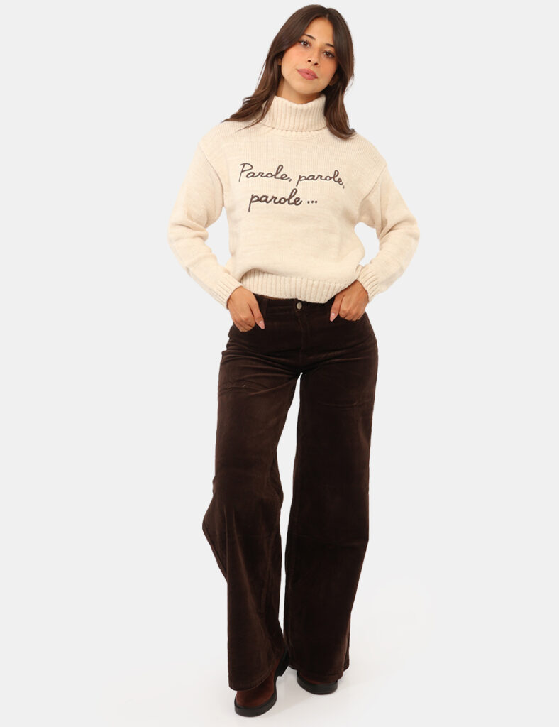 Abbigliamento donna scontato - Pantalone Concept83 Marrone
