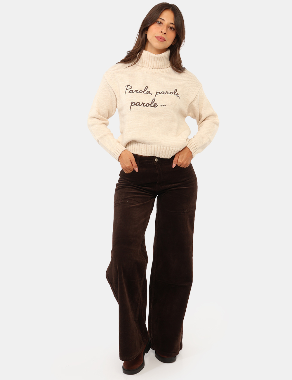 CNT251224-SC_MORO_AI26_1 Pantalone Concept83 Marrone - Pantalone CONCEPT83 Marrone da donna Il Pantalone CONCEPT83 Marrone da donna è un modello vers