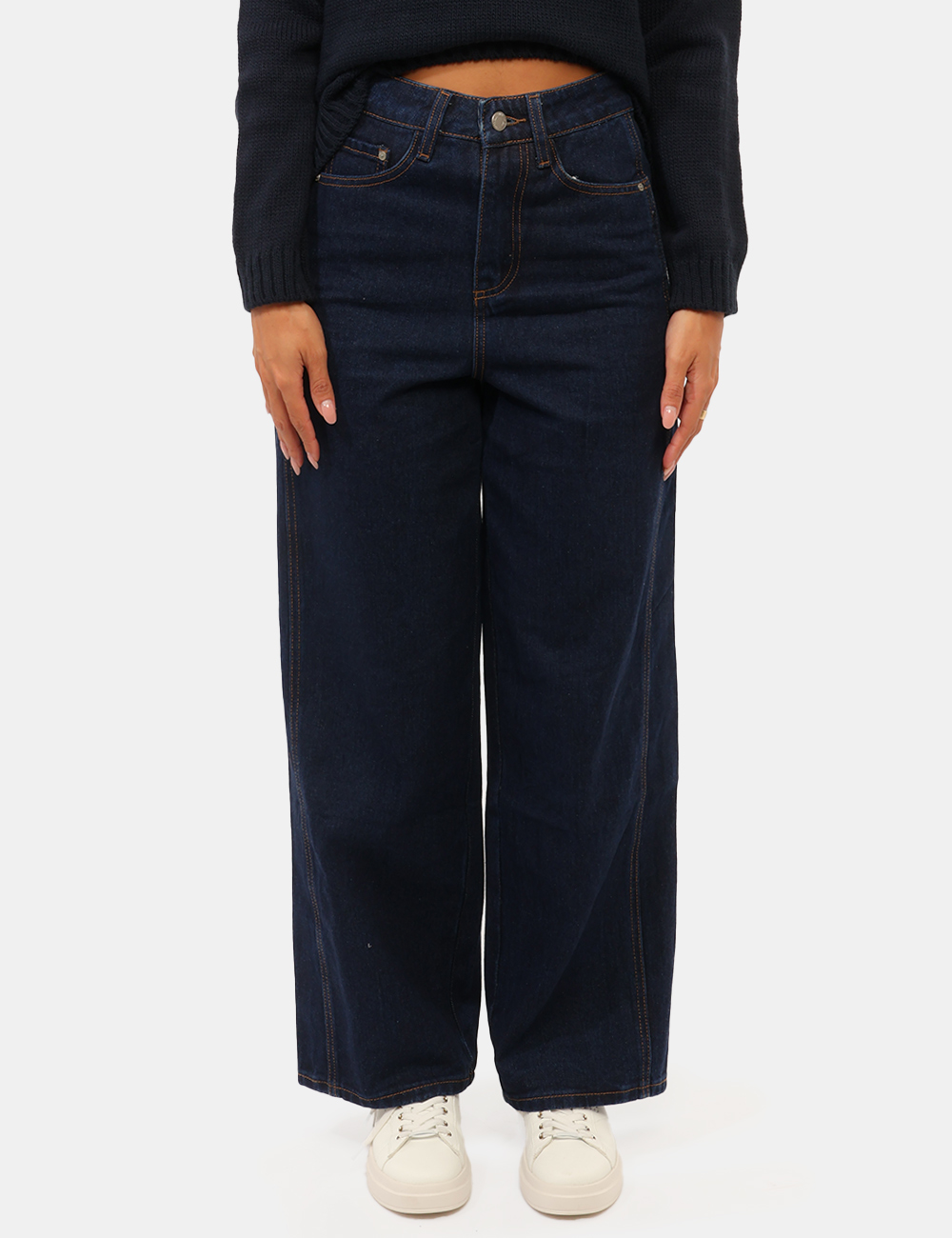 CNTP003-SC_BLU-SCURO_AI26_5 Jeans Concept83 Blu - Jeans CONCEPT83 Blu da donna Il Jeans CONCEPT83 Blu da donna è un modello versatile e contemporaneo, p