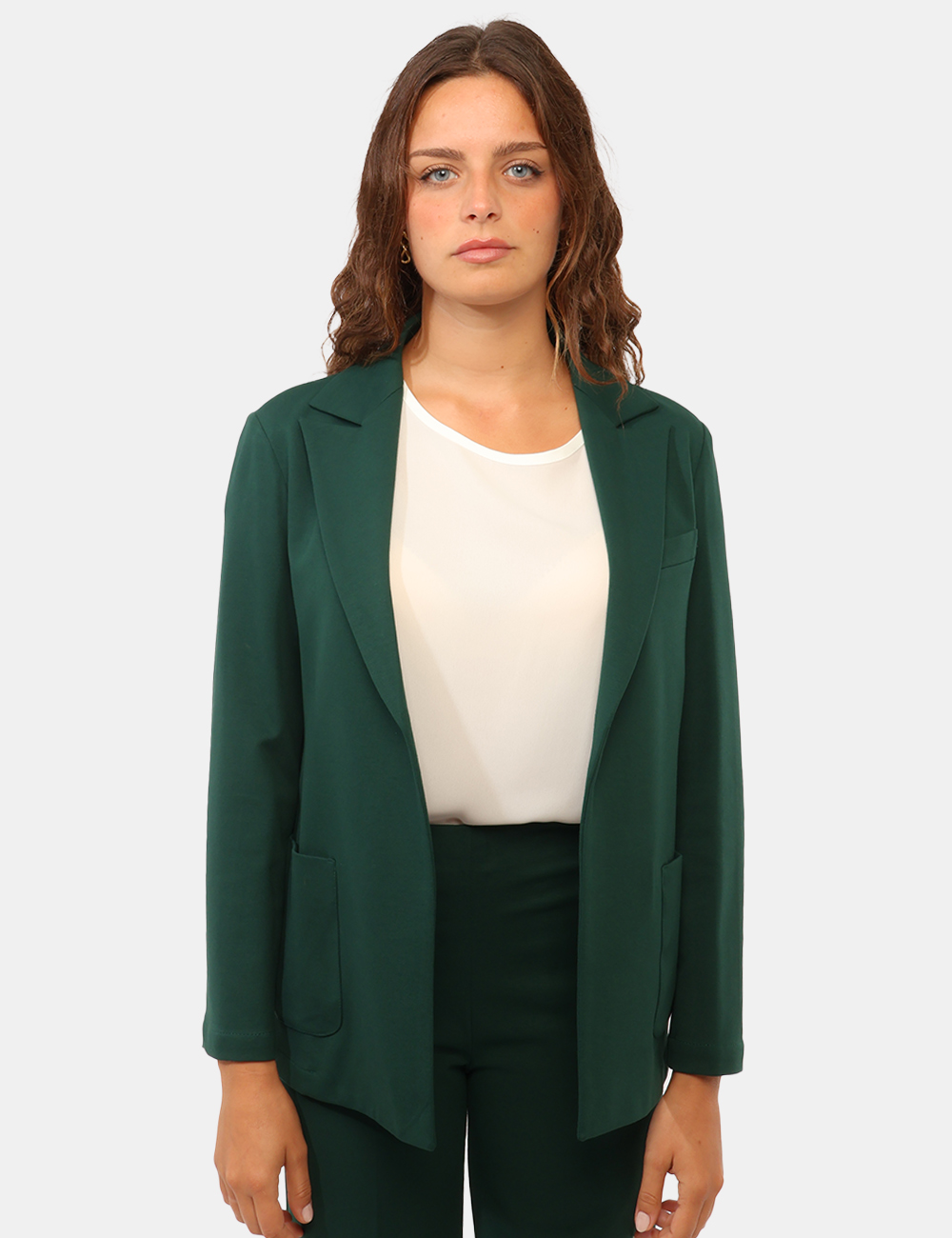 F646YBGG2298-OC_BOTTIGLIA_AI26_6 Blazer Rue De Clerie Verde - Blazer RUE DE CLERIE Verde da donna Il Blazer RUE DE CLERIE Verde da donna è una proposta conte