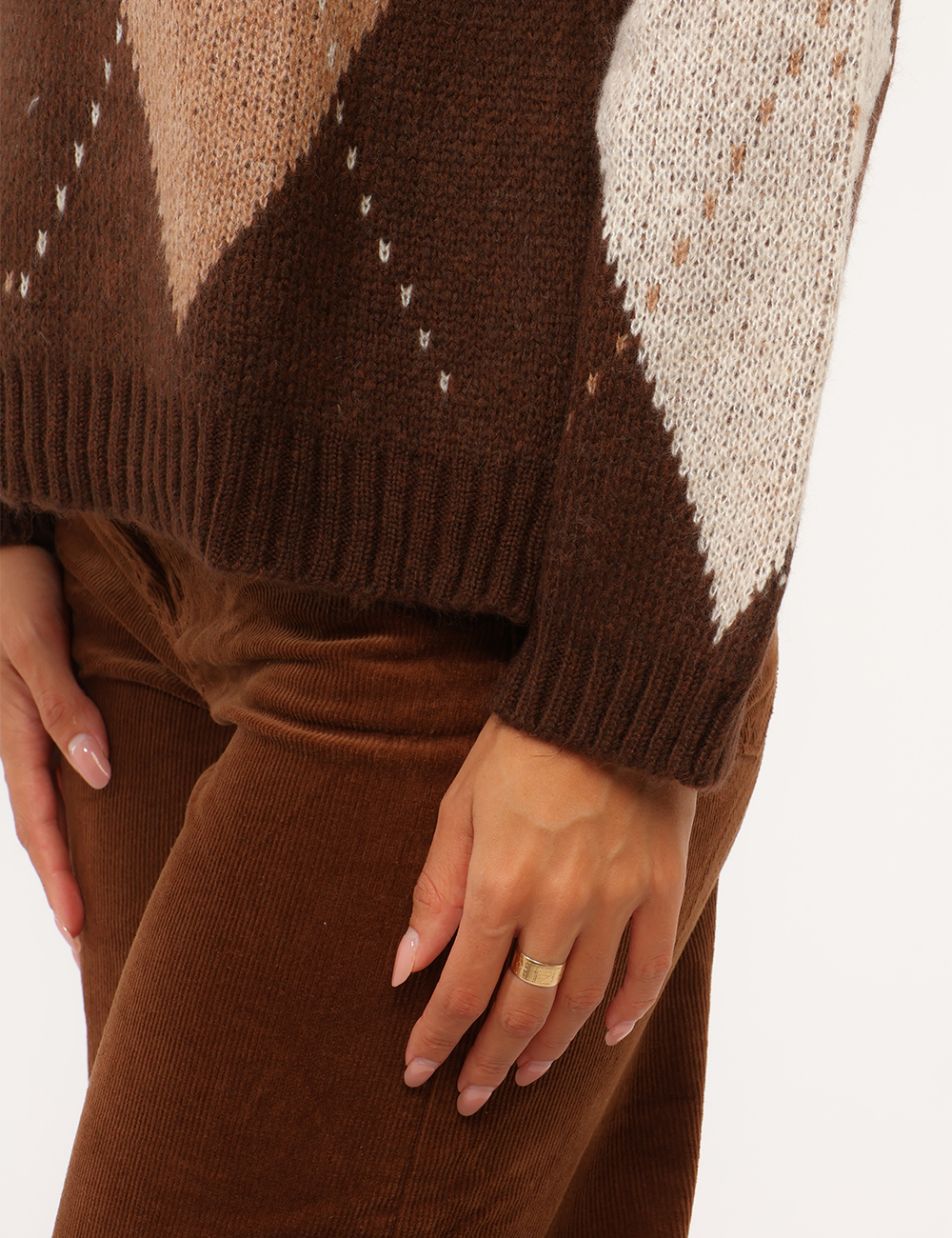 F761YBG8859-OC_CIOCCOLATO-F_AI26_4 Maglia Rue De Clerie Marrone - Maglia RUE DE CLERIE Marrone da donna La Maglia RUE DE CLERIE Marrone da donna è un capo dal