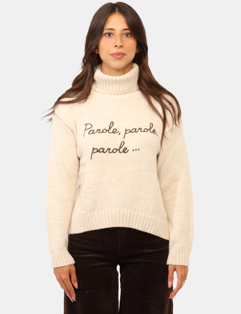 F761YBG8898-OC_LANA-CIOCCOLATO_AI26_5 Maglia Rue De Clerie Beige - Maglia RUE DE CLERIE Beige da donna La Maglia RUE DE CLERIE Beige da donna è un capo versatile