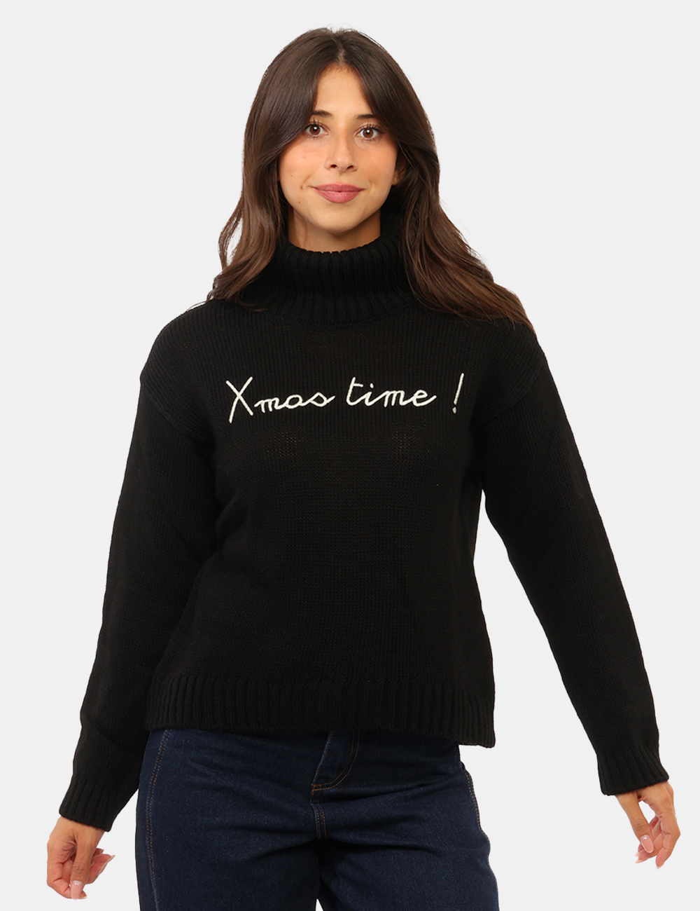 F761YBG8920-OC_NERO-LANA_AI26_1 Maglia Rue De Clerie Nero - Maglia RUE DE CLERIE nero da donna La Maglia RUE DE CLERIE nero da donna è un capo vivace e cont