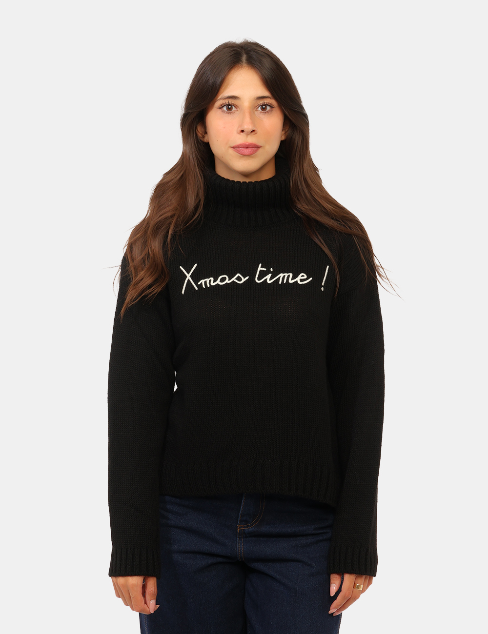 F761YBG8920-OC_NERO-LANA_AI26_5 Maglia Rue De Clerie Nero - Maglia RUE DE CLERIE nero da donna La Maglia RUE DE CLERIE nero da donna è un capo vivace e cont