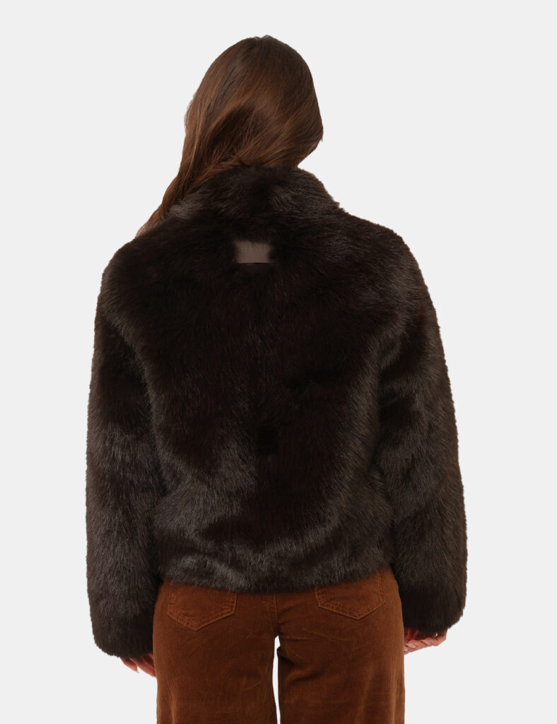 Abbigliamento donna scontato - Pelliccia Yes Zee Marrone