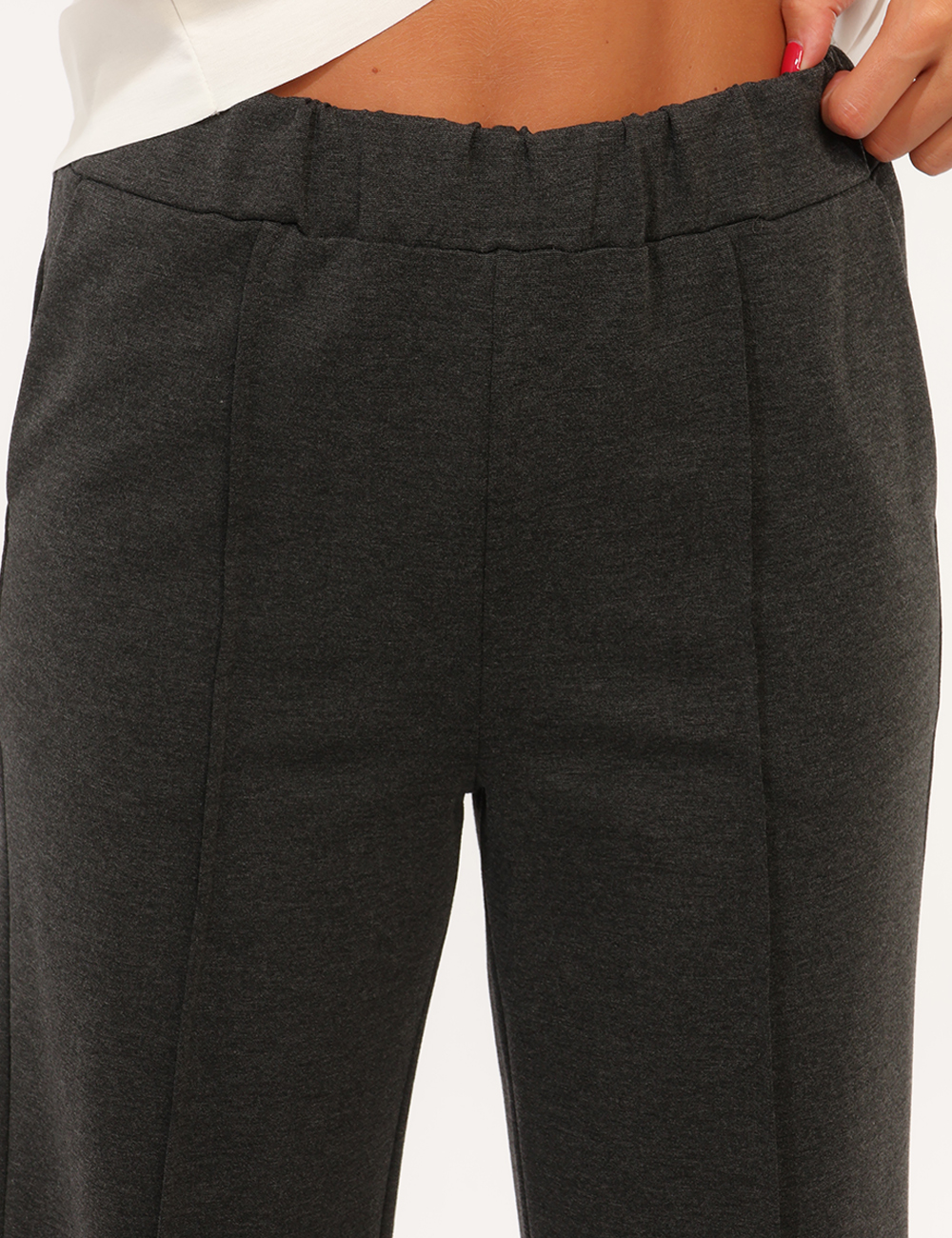 H183-1-OC_ANTRACITE_AI26_3 Pantalone Rue De Clerie Grigio - Pantalone RUE DE CLERIE Grigio da donna Il Pantalone RUE DE CLERIE Grigio da donna è un mod