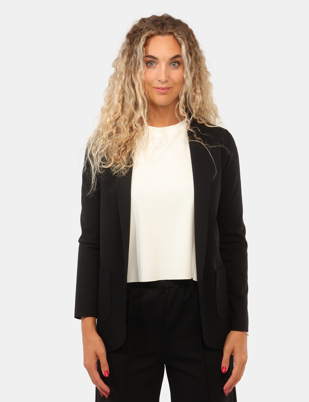 H508-1-OC_NERO_AI26_6 Blazer Rue De Clerie Nero - Blazer RUE DE CLERIE Nero da donna Il Blazer RUE DE CLERIE Nero da donna è una proposta versatil