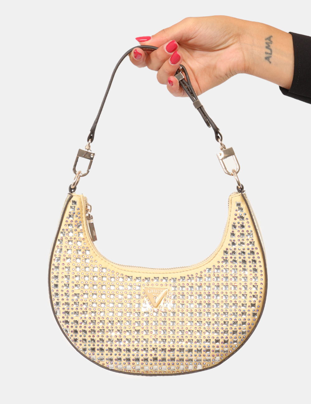 HWIG92-05010-AOB_GOLD_AI26_3 Borsa Guess Beige - Borsa Guess Beige da donna La Borsa GUESS Beige da donna è un accessorio luminoso e femminile, pensato p