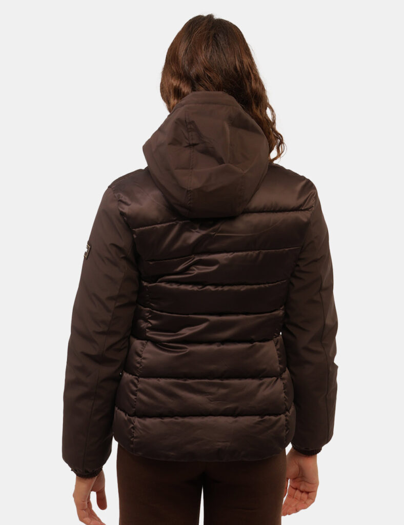 Abbigliamento donna scontato - Piumino Yes Zee Marrone