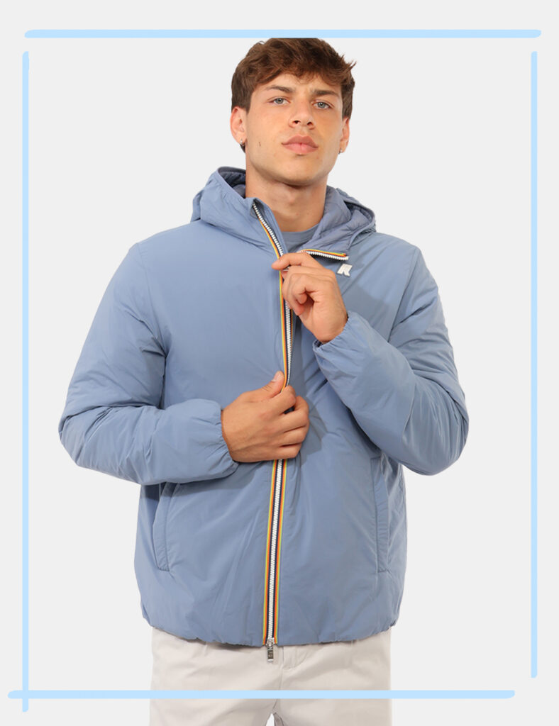 Piumino K-Way Azzurro tg.L