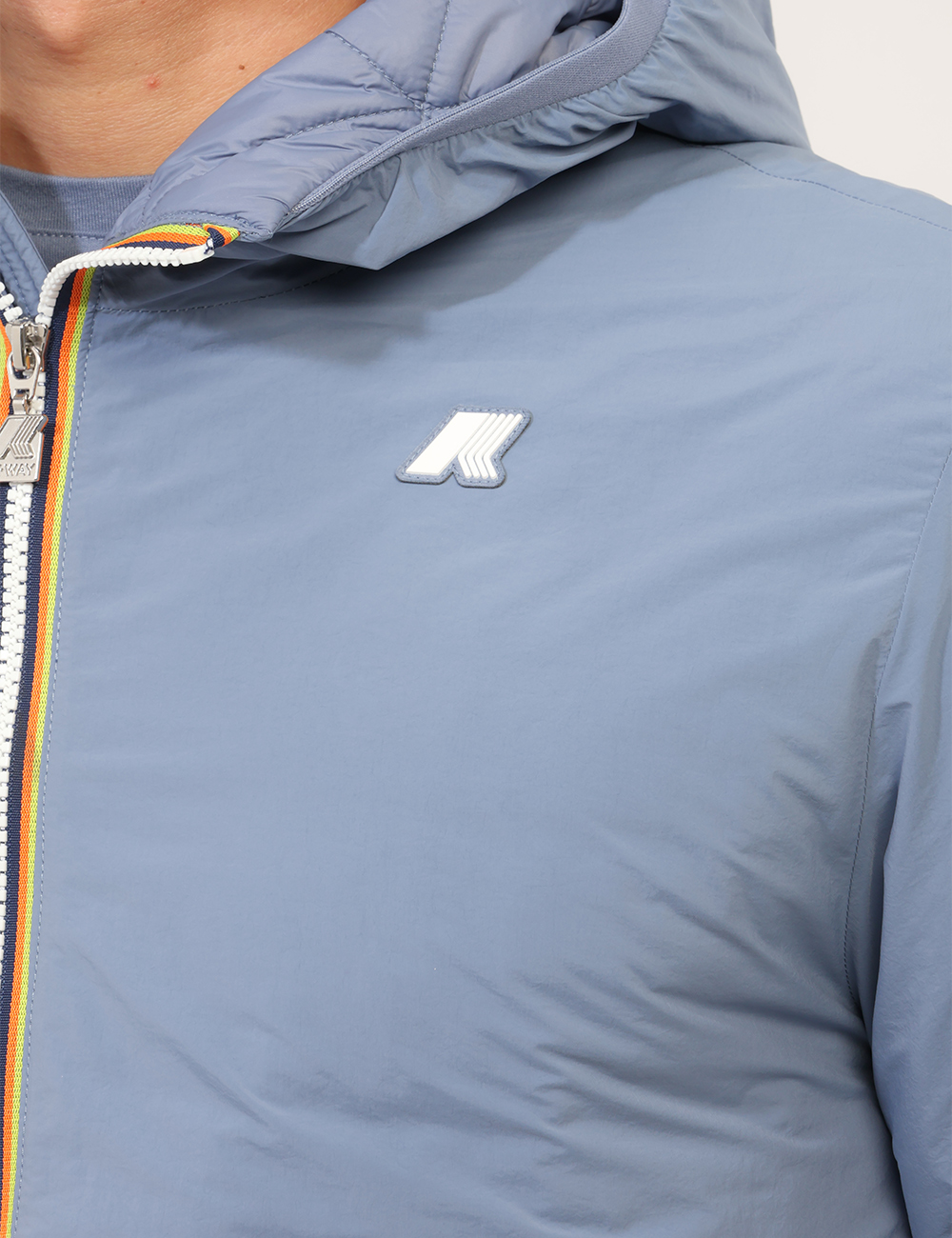 K2136DW-P-CC_AZZURRO_AI26_4 Piumino K-Way Azzurro tg.L - Piumino K-WAY Azzurro da uomoIl Piumino K-WAY Azzurro da uomo è la soluzione ideale per affront
