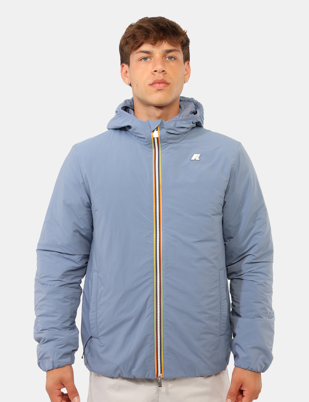 K2136DW-P-CC_AZZURRO_AI26_7 Piumino K-Way Azzurro tg.L - Piumino K-WAY Azzurro da uomoIl Piumino K-WAY Azzurro da uomo è la soluzione ideale per affront