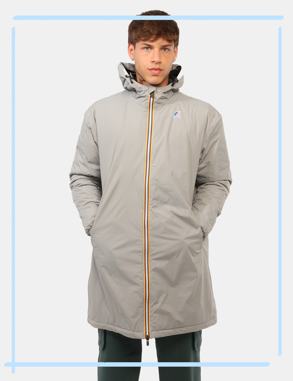 K31483W-P-CC_GRIGIO_AI26_1 Piumino K-Way Grigio tg.L - Piumino K-WAY Grigio da uomoIl Piumino K-WAY Grigio da uomo è il capo ideale per affrontare la s