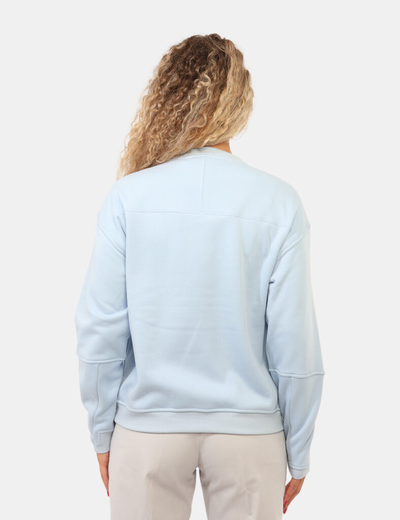 Abbigliamento donna scontato - Felpa K-Way Azzurra tg.S