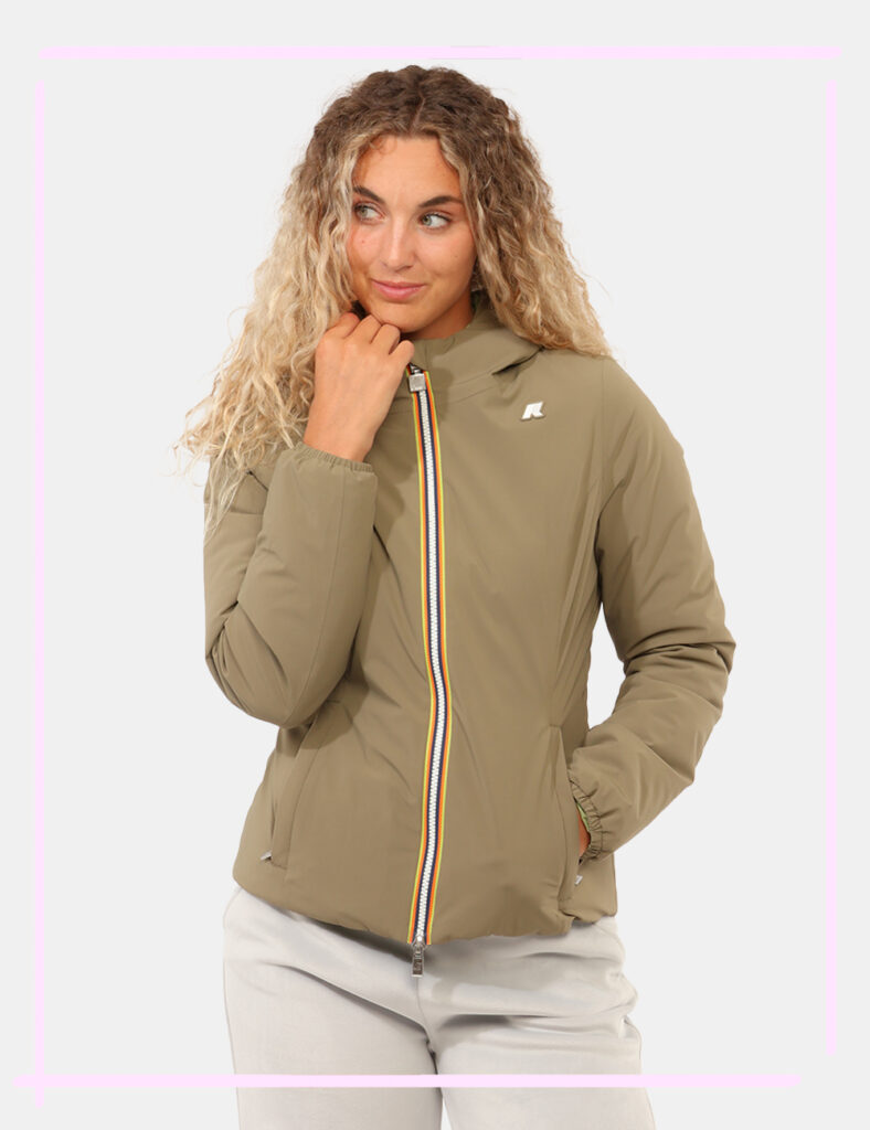 Abbigliamento donna scontato - Piumino K-Way Verde tg.S