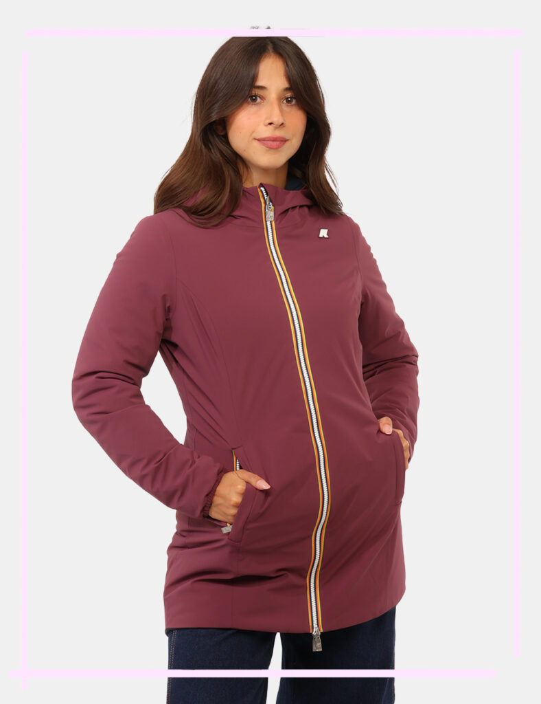 Abbigliamento donna scontato - Piumino K-Way Bordeux tg.S