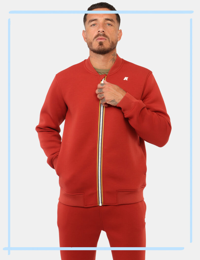 Felpa K-Way Rossa tg.L
