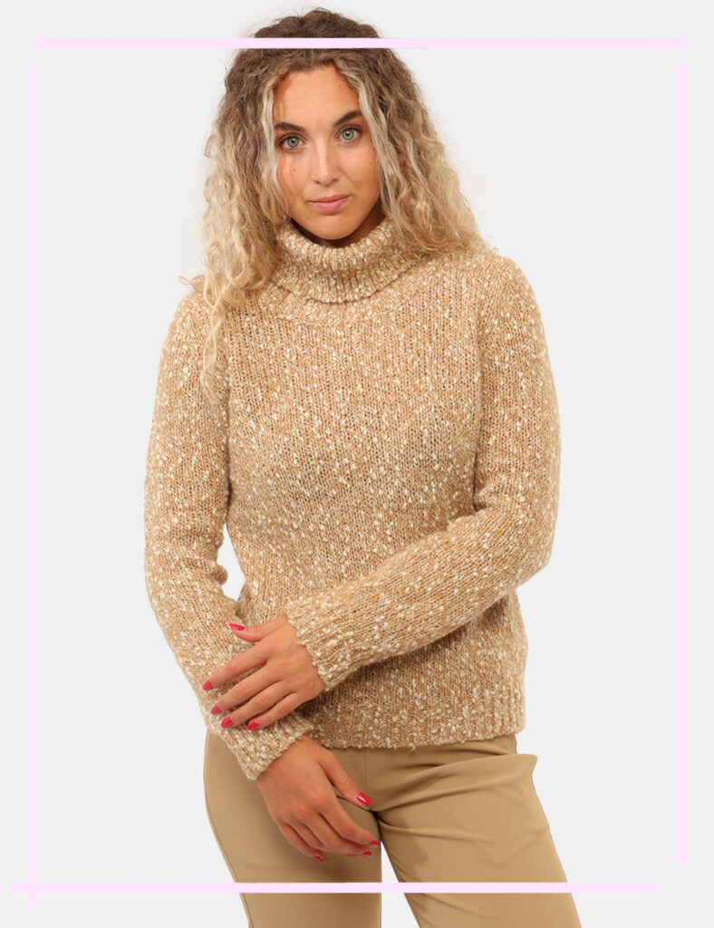 Abbigliamento donna scontato - Maglione K-Way Beige tg.S