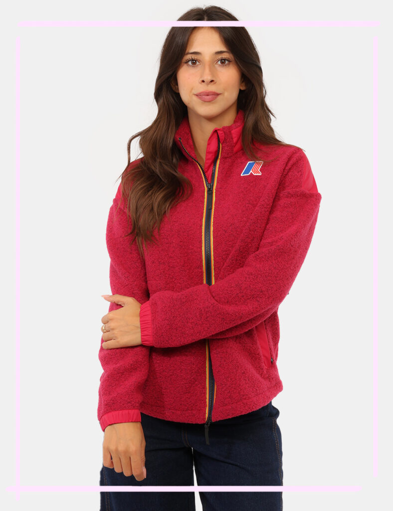 Abbigliamento donna scontato - Felpa K-Way Fucsia tg.S