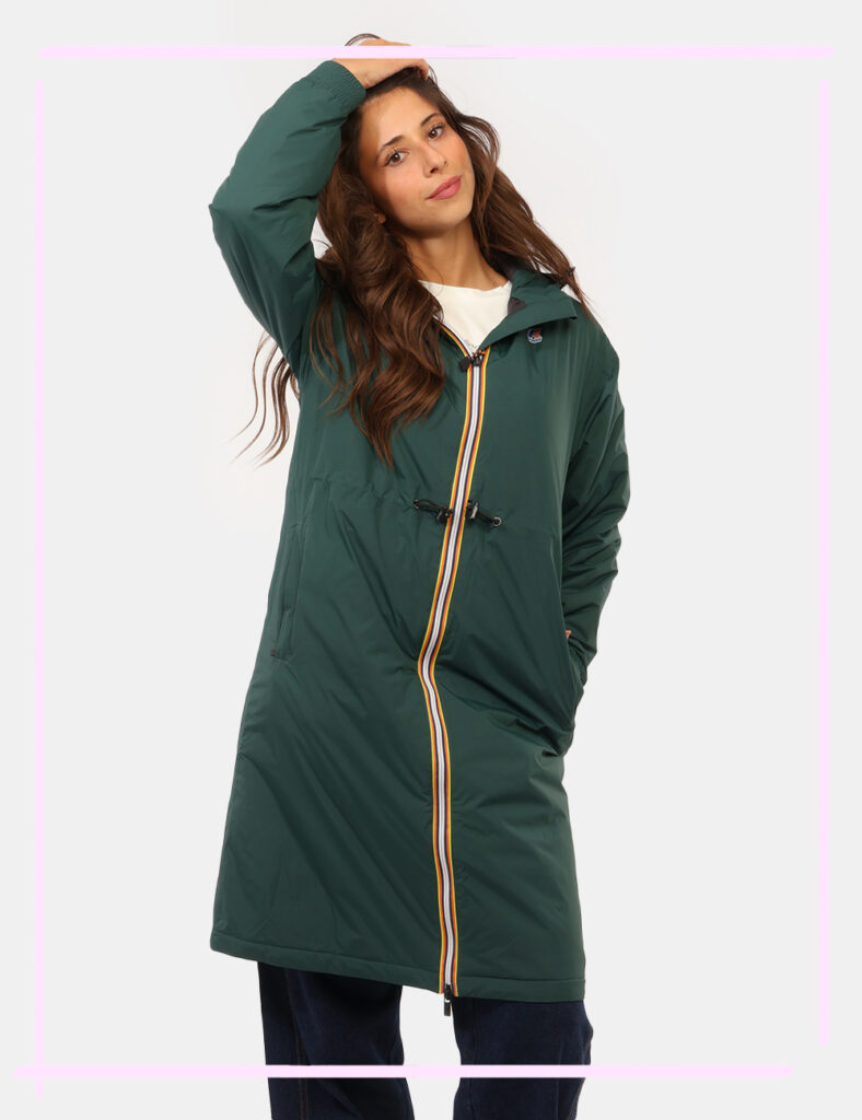 Abbigliamento donna scontato - Piumino K-Way Verde tg.S