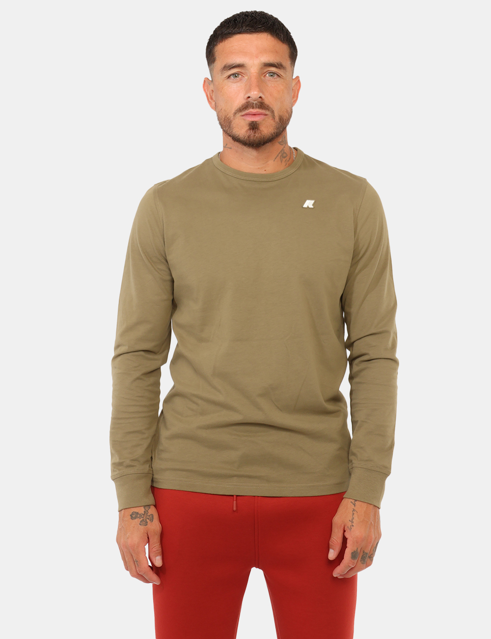 K8136DW-P-CC_VERDE_AI26_5 T-shirt K-Way Verde tg.L - T-shirt K-WAY Verde da uomoLa T-shirt K-WAY Verde da uomo è un capo versatile pensato per chi ama