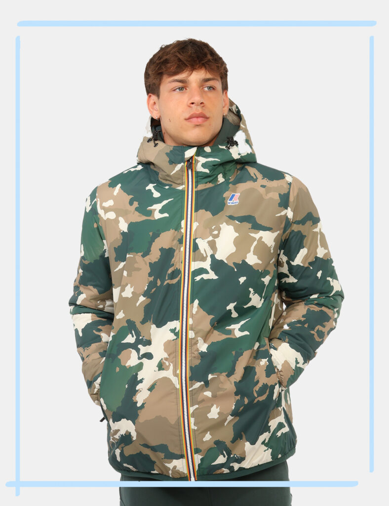 Piumino K-Way Verde tg.L