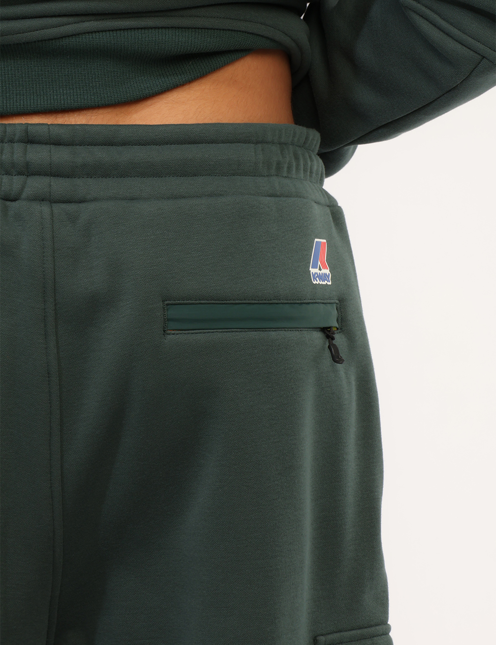 K8145FW-P-CC_VERDE_AI26_5 Pantaloni della tuta K-Way Verde tg.L - Pantaloni della tuta K-WAY Verde da uomoI Pantaloni della tuta K-WAY Verde da uomo s