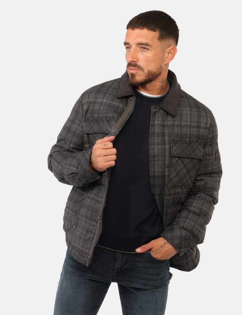 Piumino Calvin Klein Grigio