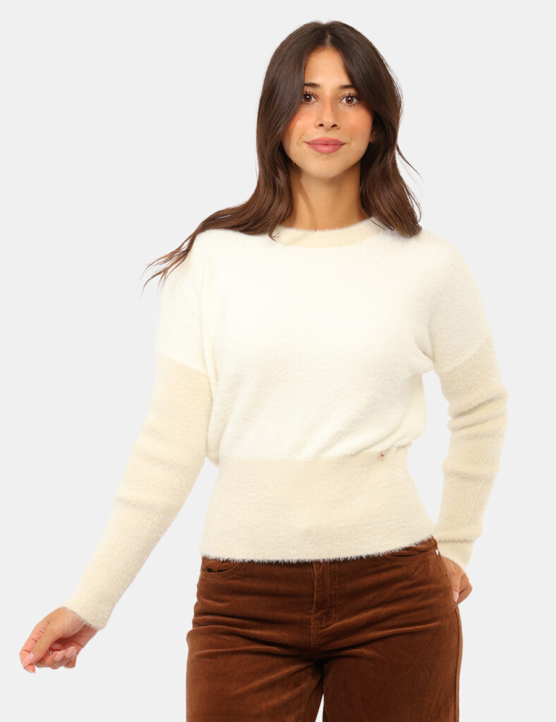 Abbigliamento donna scontato - Maglia Yes Zee Bianca