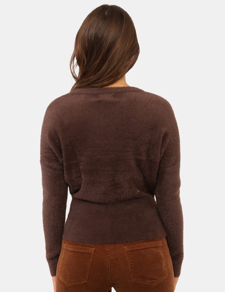 Abbigliamento donna scontato - Maglia Yes Zee Marrone