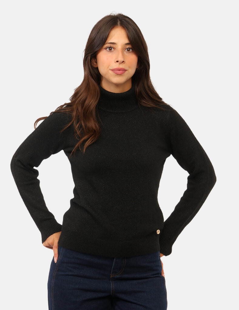 Abbigliamento donna scontato - Maglia Yes Zee Nera