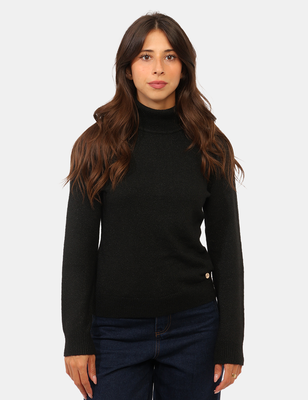 M048-BN00_NERO_AI26_5 Maglia Yes Zee Nera - Maglia YES ZEE Nera da donna La Maglia YES ZEE Nera da donna è un capo versatile e femminile, ideale p
